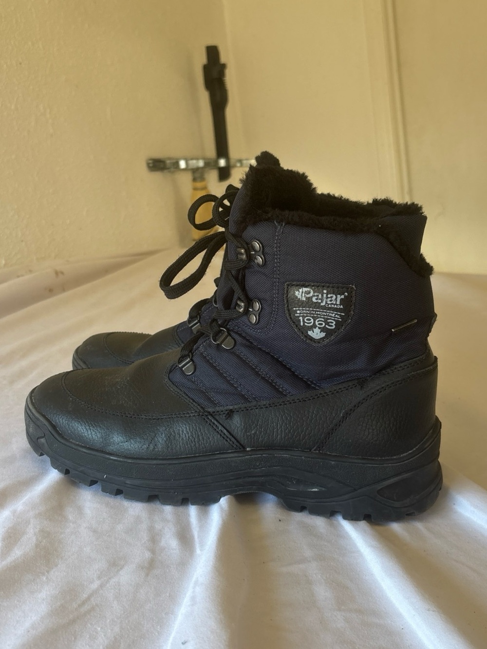 Pajar Black Lace-Up Insulated Boots